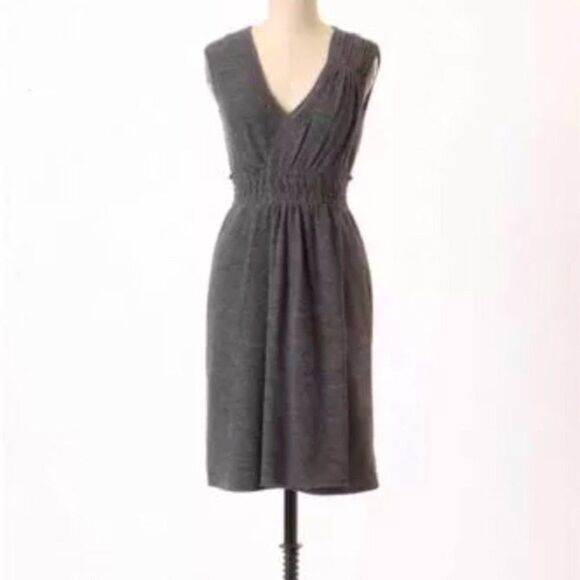 Anthropologie grey wool sheath dress - Picture 1 of 8